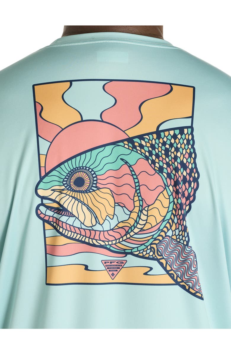 Columbia Big & Tall PFG Terminal Tackle Fish Shine Long-Sleeve T-Shirt, Alternate, color, Spray