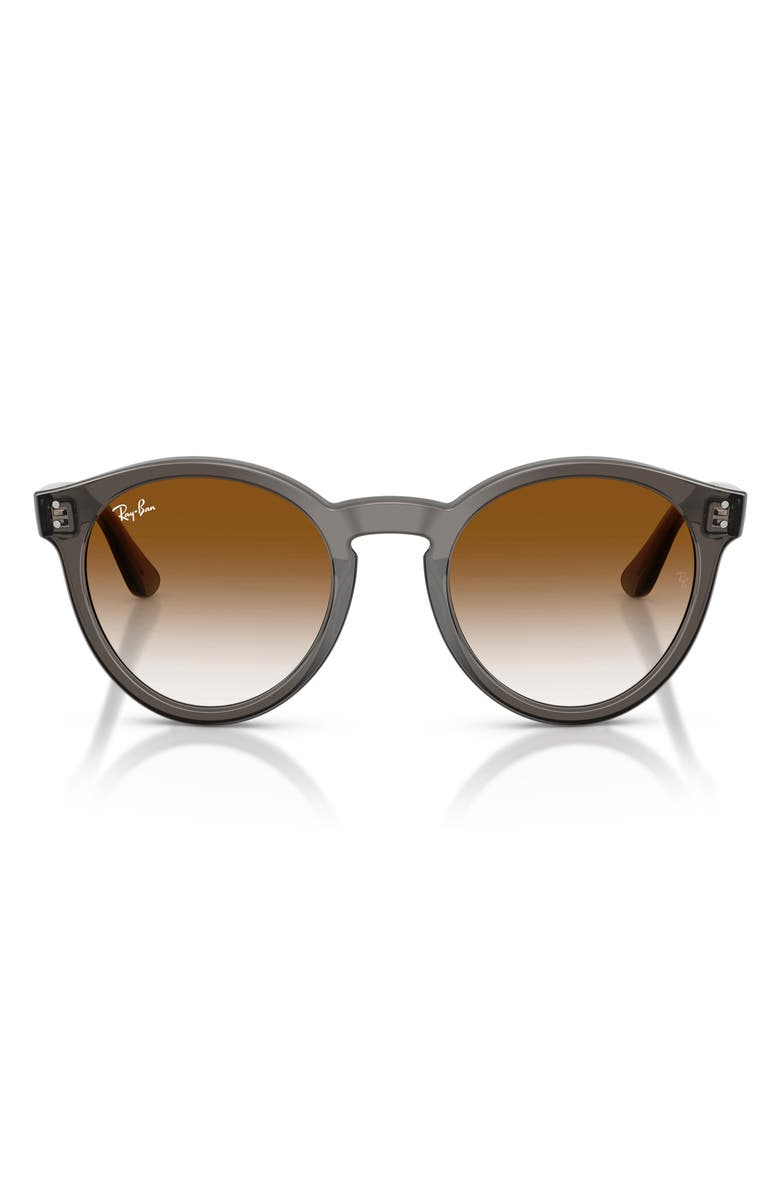 Ray-Ban 52mm Phantos Sunglasses, Main, color, Transparent Dark Grey / Clear