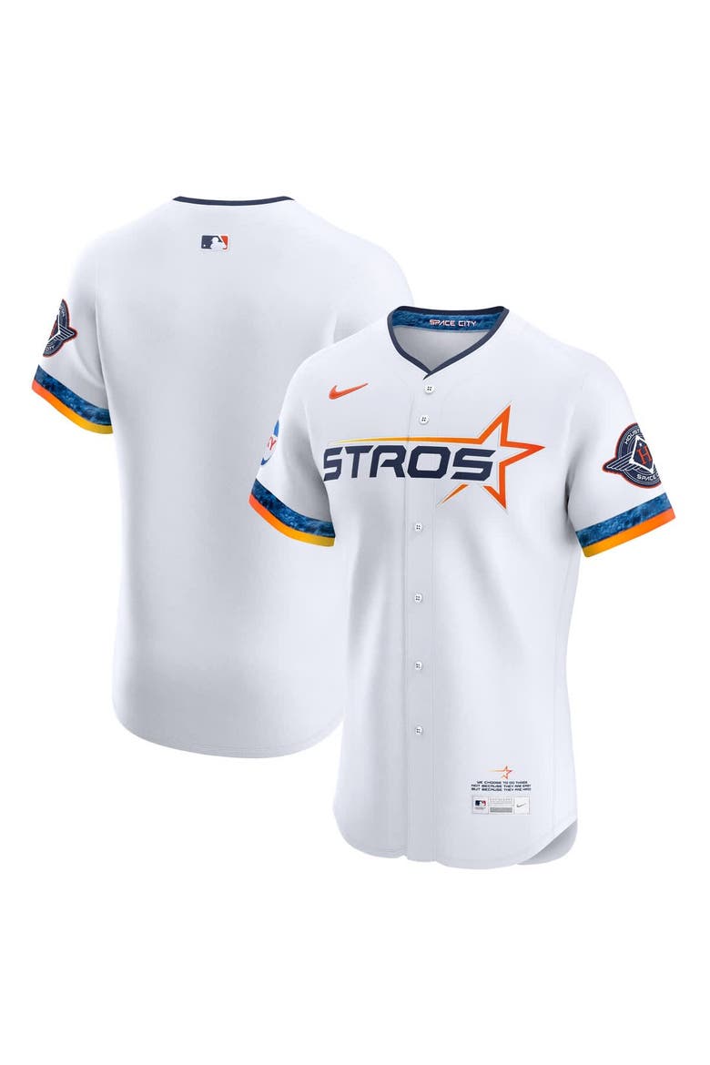 Men's Nike  White Houston Astros 2025 City Connect Elite Jersey, Main, color, White