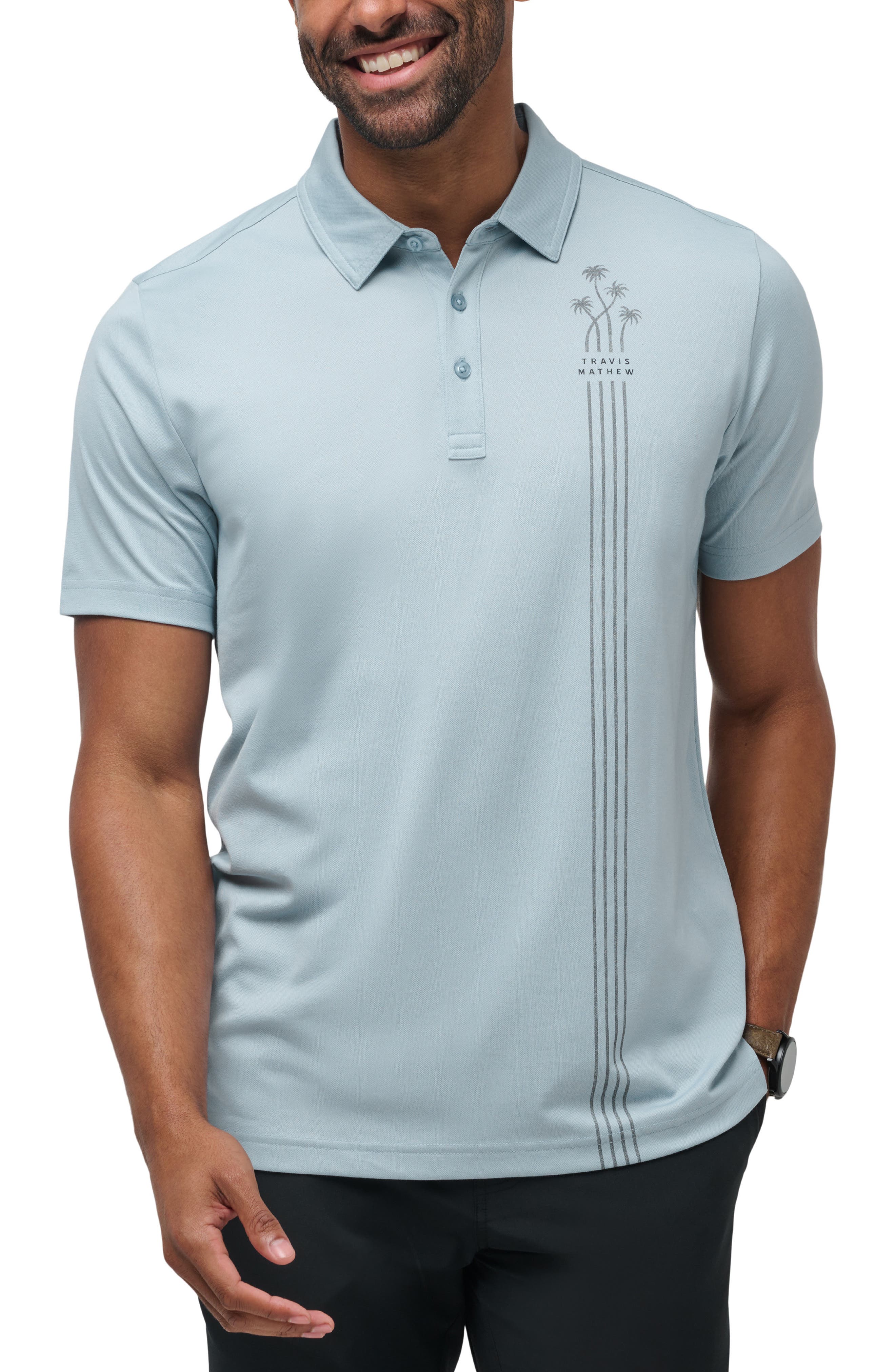 TravisMathew Pacific Vibe Cotton Blend Polo