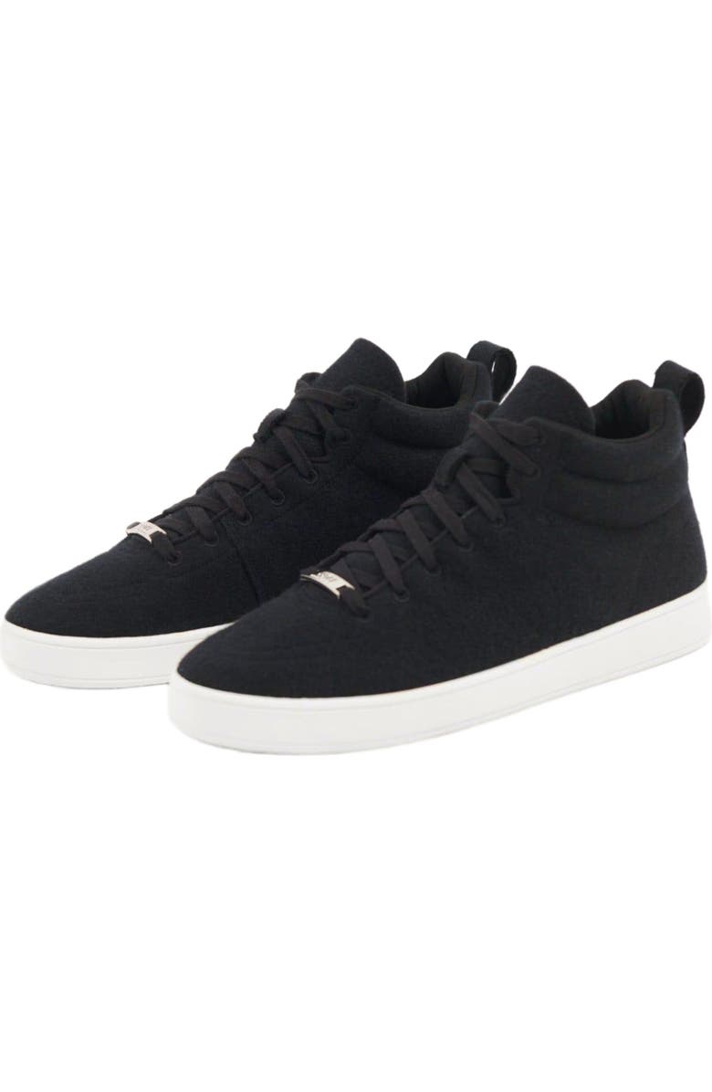 GOBI Mongolian Cashmere Cashmere High-Top Sneakers, Main, color, Black