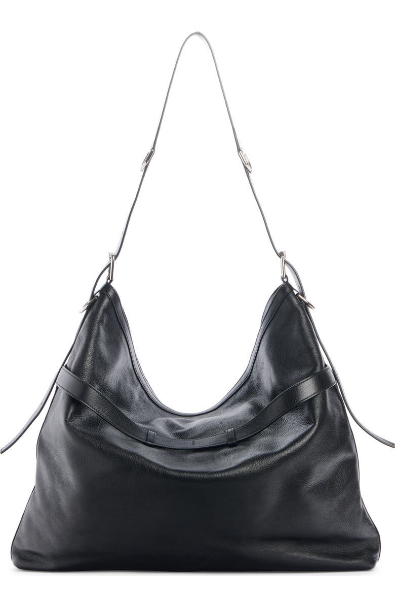 Givenchy Small Voyou Leather Crossbody Bag, Alternate, color, Black