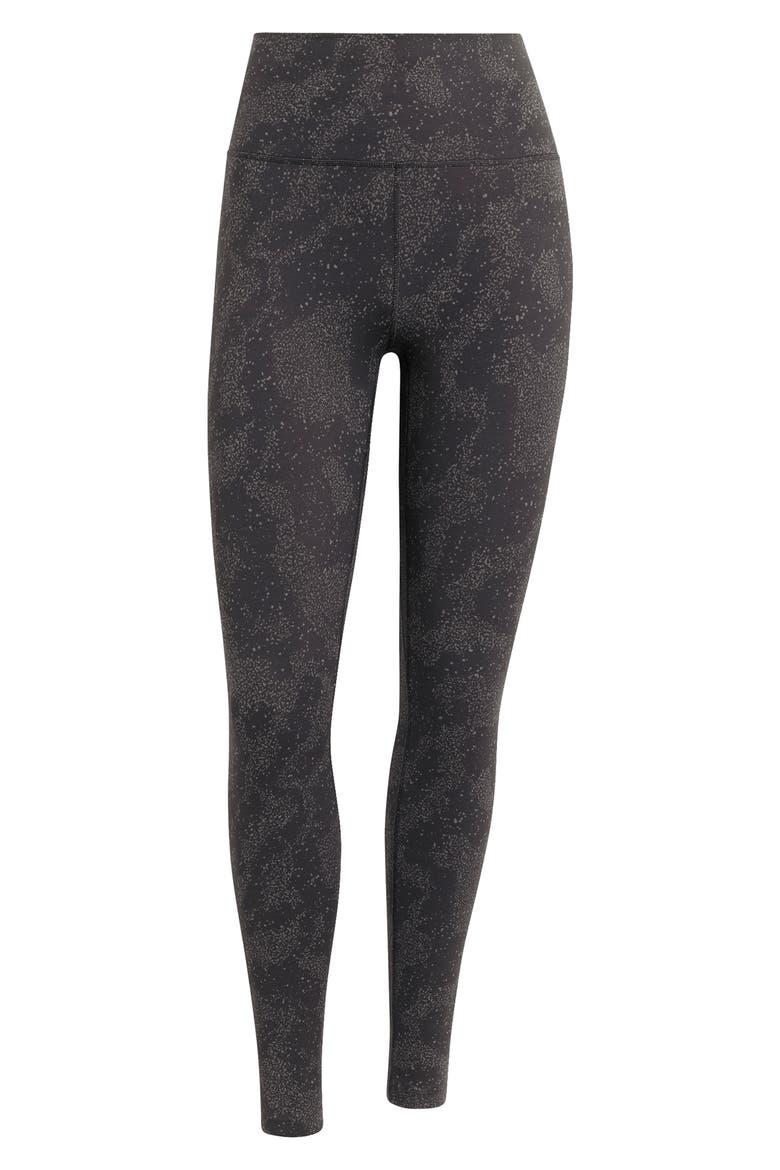 All Me High Waist Printed Leggings, Alternate, color, CHARCOAL/ BLACK