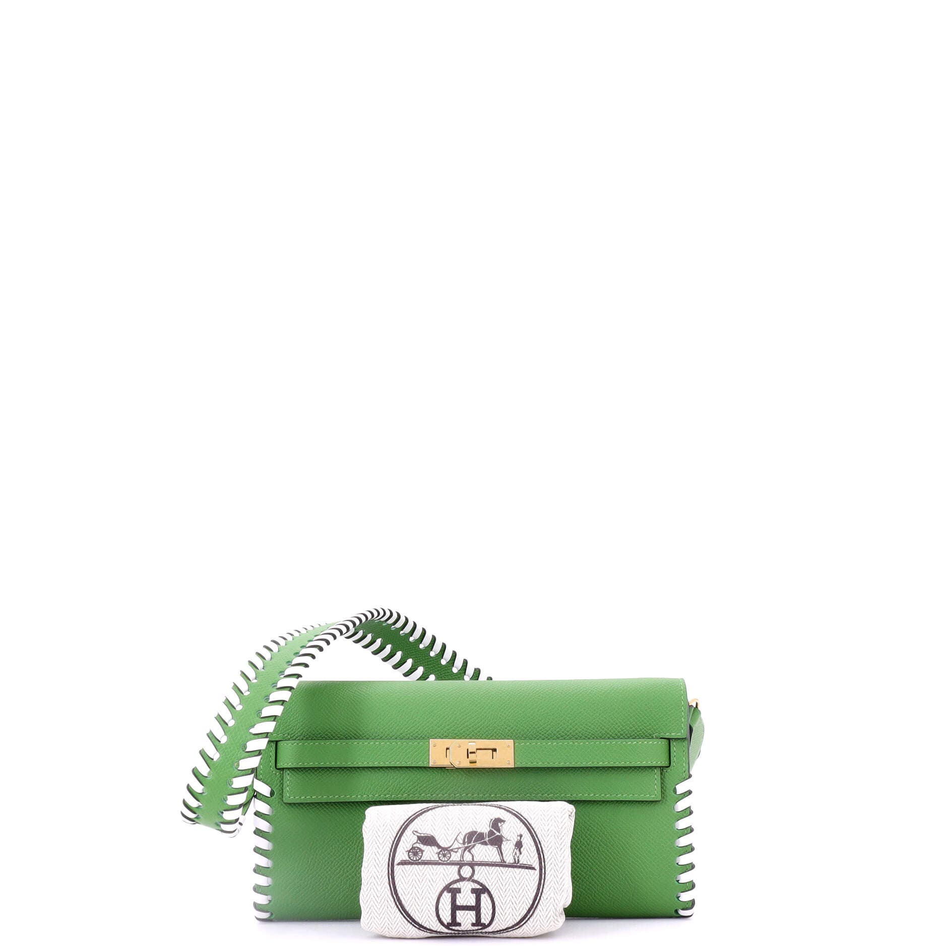 Pre-Owned Hermes Kelly To Go Wallet Tressage Epsom, Alternate, color, 