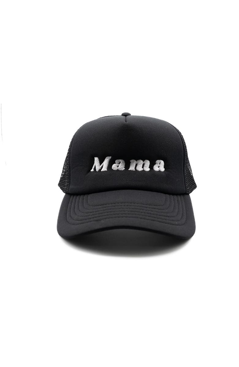 Rey To Z Mama Foam Trucker Hat, Main, color, Black