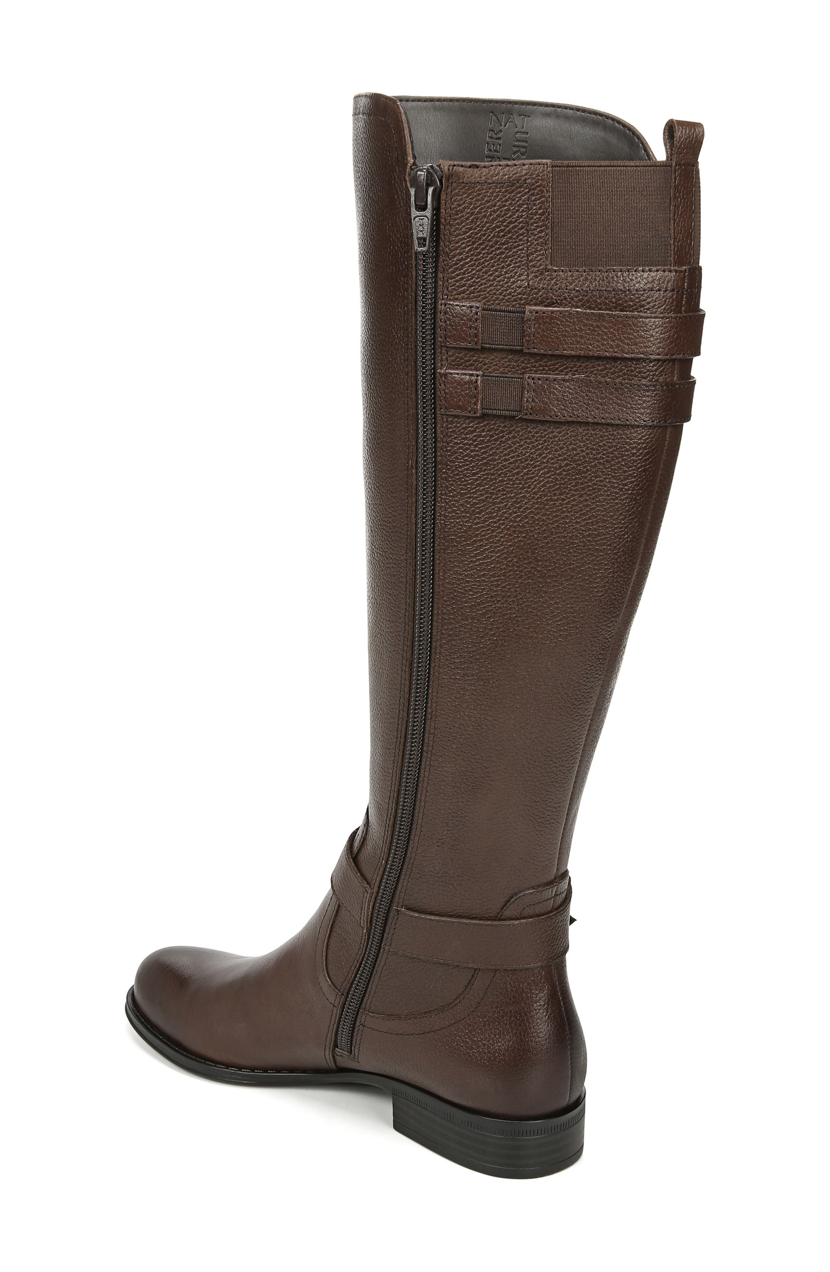 Jackie Tall Riding Boot, Alternate, color, CHOCOLATE LEATHER