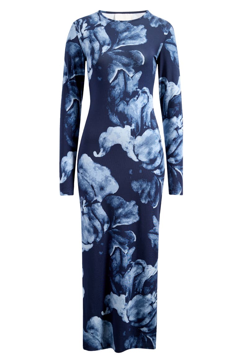 Tommie Long Sleeve Stretch Dress, Alternate, color, MIDNIGHT ROSE