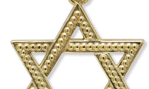 Anzie Dew Drop Star Of David Pendant Necklace In Gold