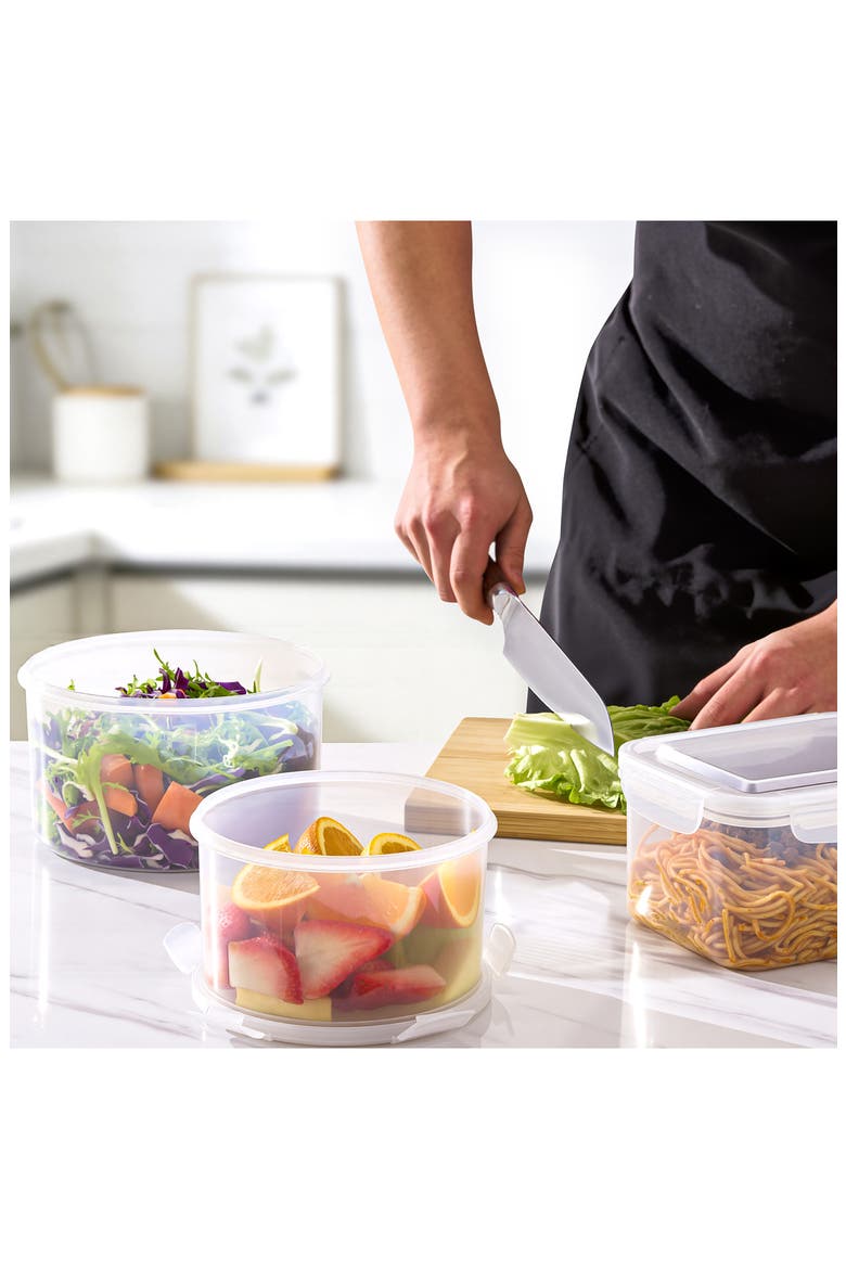 Set of 3 Round Nesting Food Storage Containers, Alternate, color, NO COLOR