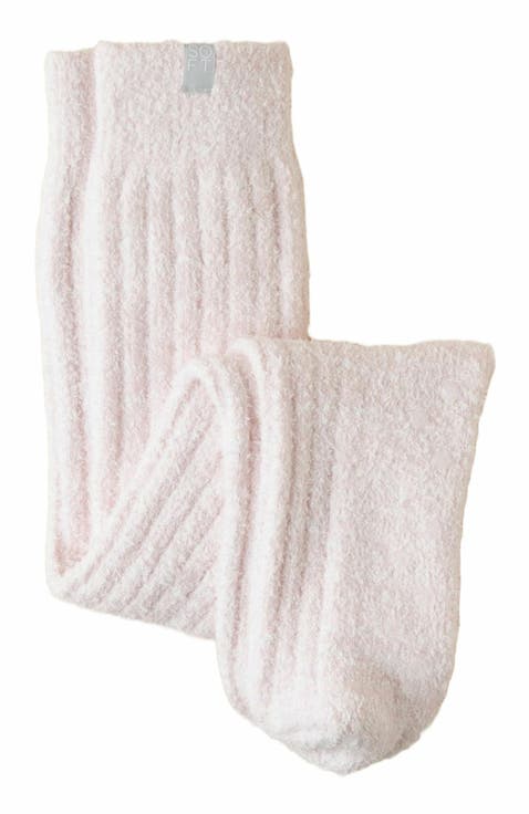 Marshmallow Slouchy Socks with Grippers