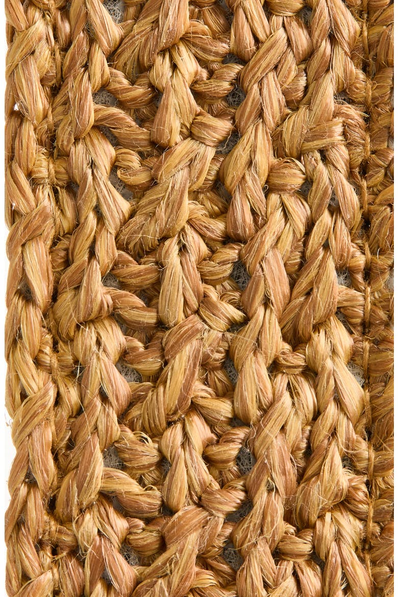 Faux Straw Woven Belt, Alternate, color, BROWN