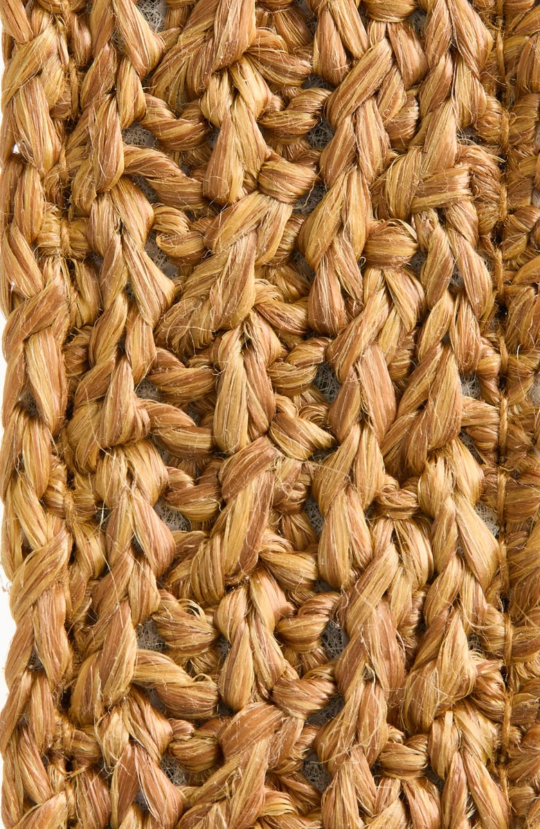 Steve Madden Faux Straw Woven Belt, Alternate, color, Brown