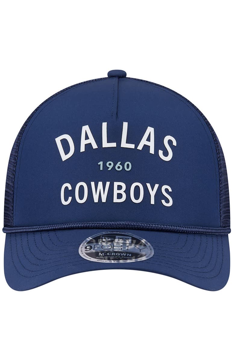 New Era Men's New Era  Navy Dallas Cowboys Active Minimalist M-Crown A-Frame 9FORTY Adjustable Hat, Alternate, color, Navy