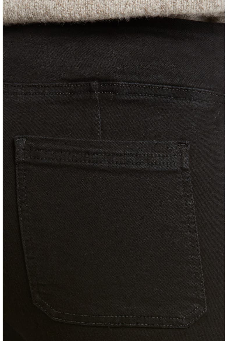 Jetset Flare Pull-On Jeans, Alternate, color, SHEEN NOIR