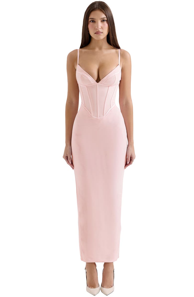 HOUSE OF CB Romy Corset Maxi Dress, Alternate, color, Pinkesque