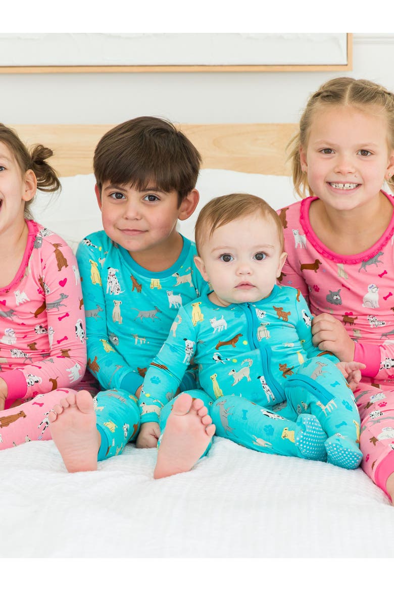 SoftSnooze Baby Boys One Piece Footie Pajamas, Alternate, color, Puppy Playtime