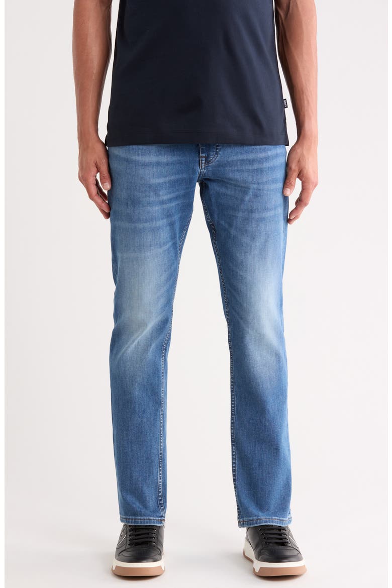 Delaware Slim Fit Slim Leg Jeans, Main, color, MEDIUM BLUE