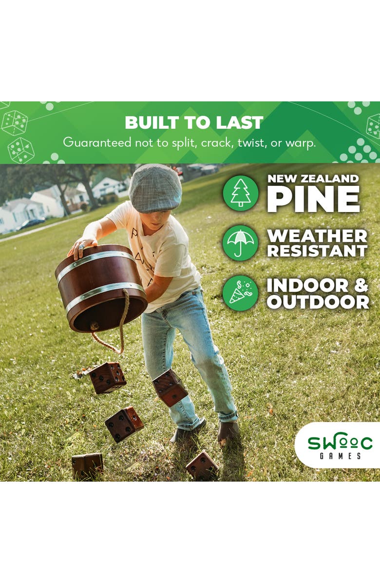 Swooc Games Yardzee, Farkle & 20+ Dice Games, Alternate, color, Brown