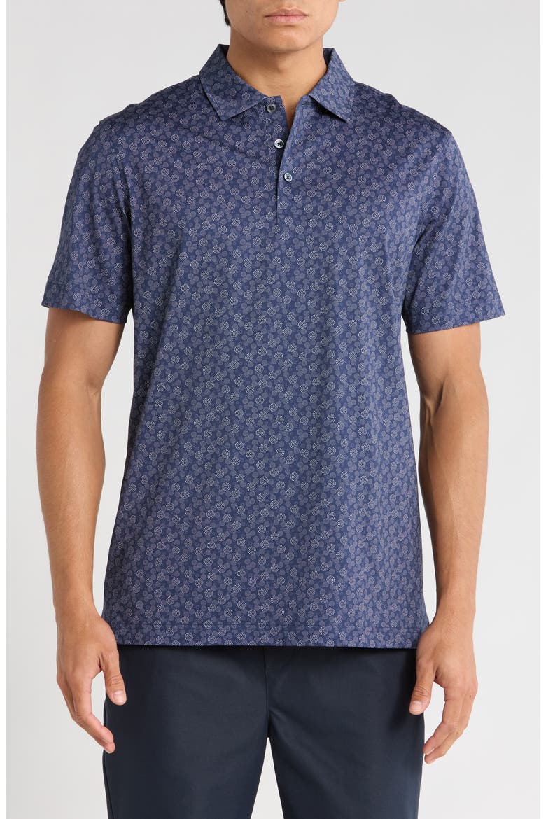 Victor OoohCotton® Knit Polo, Main, color, NAVY