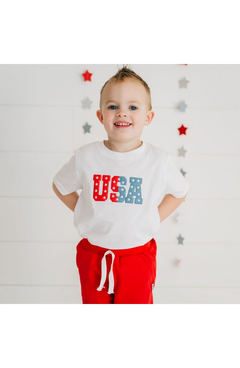 Sweet Wink USA Puff Ink Short Sleeve T-Shirt, Alternate, color, White