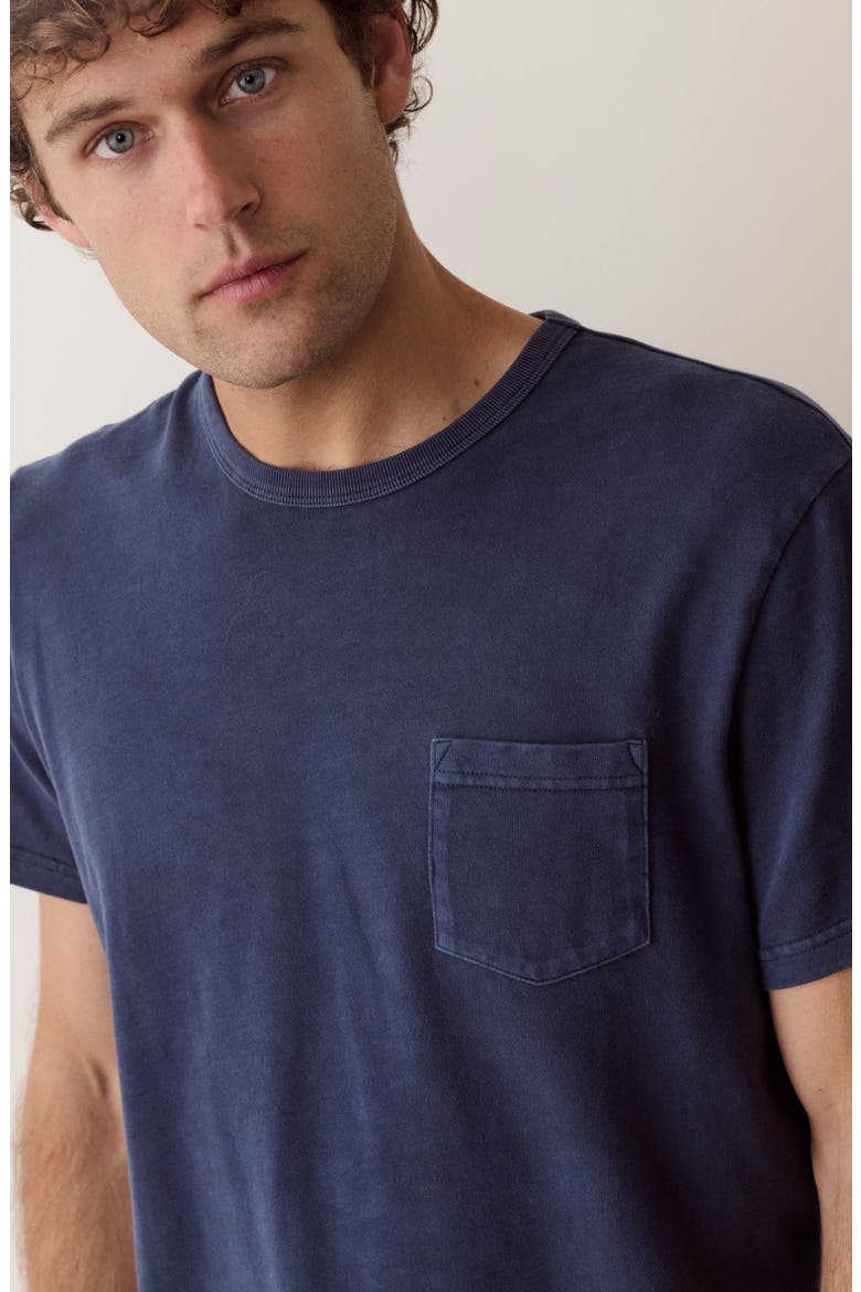 Luxe Slub Pocket T-Shirt, Alternate, color, NAVY