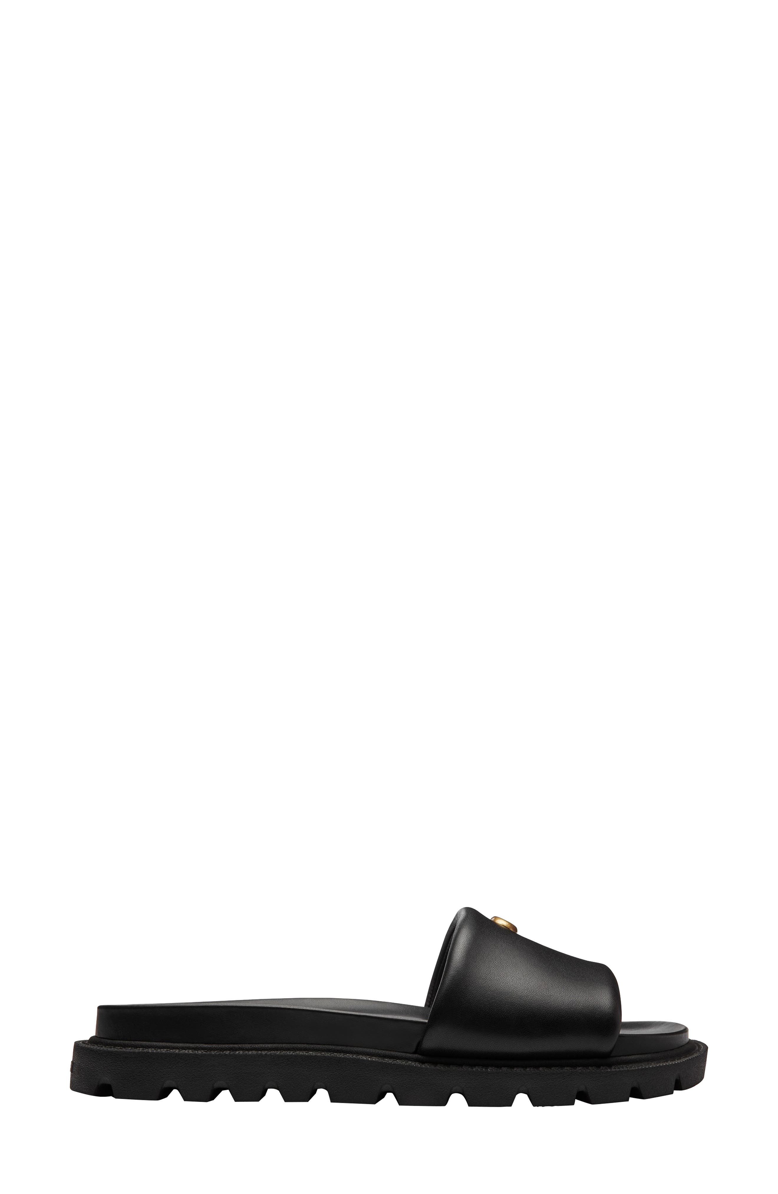 COACH Brynn Slide Sandal, Alternate, color, Black