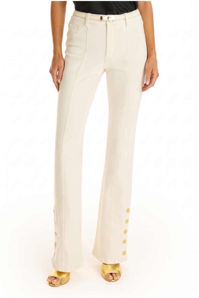Veronica Button Jean, Main, color, ivory