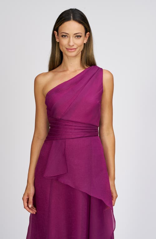 JS COLLECTIONS JS COLLECTIONS SERAPHINA ONE-SHOULDER ORGANZA GOWN 