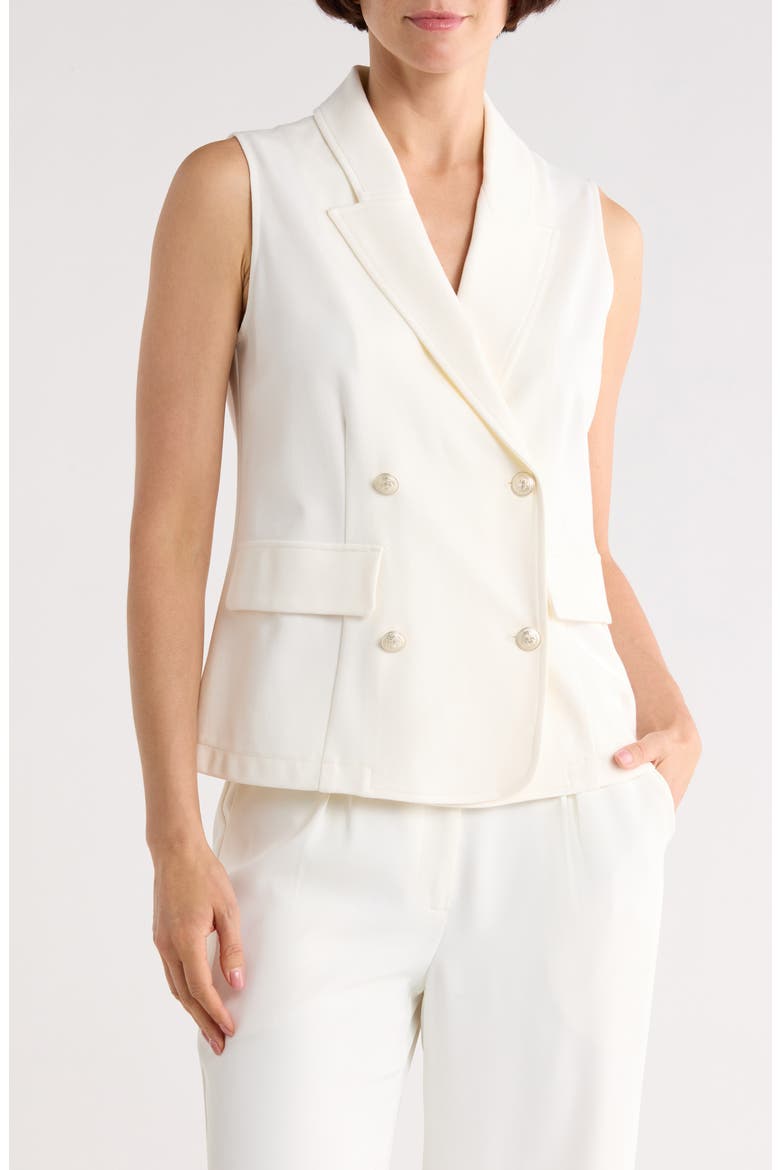 Aldora Double Breasted Vest, Main, color, IVORY