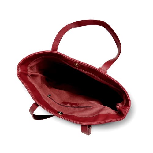 Youzey Vegan Leather Classic Tote In Red