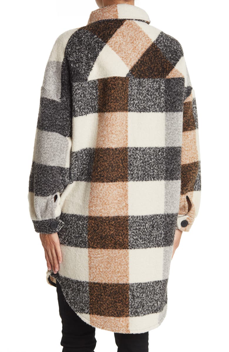 RDI Notch Collar Tail Hem Shirt Jacket, Alternate, color, 