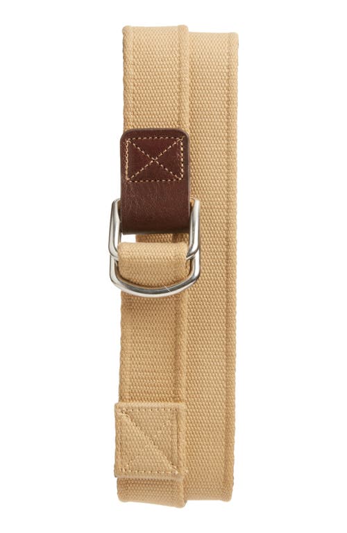 Elwood Slacker Woven Belt In Khaki