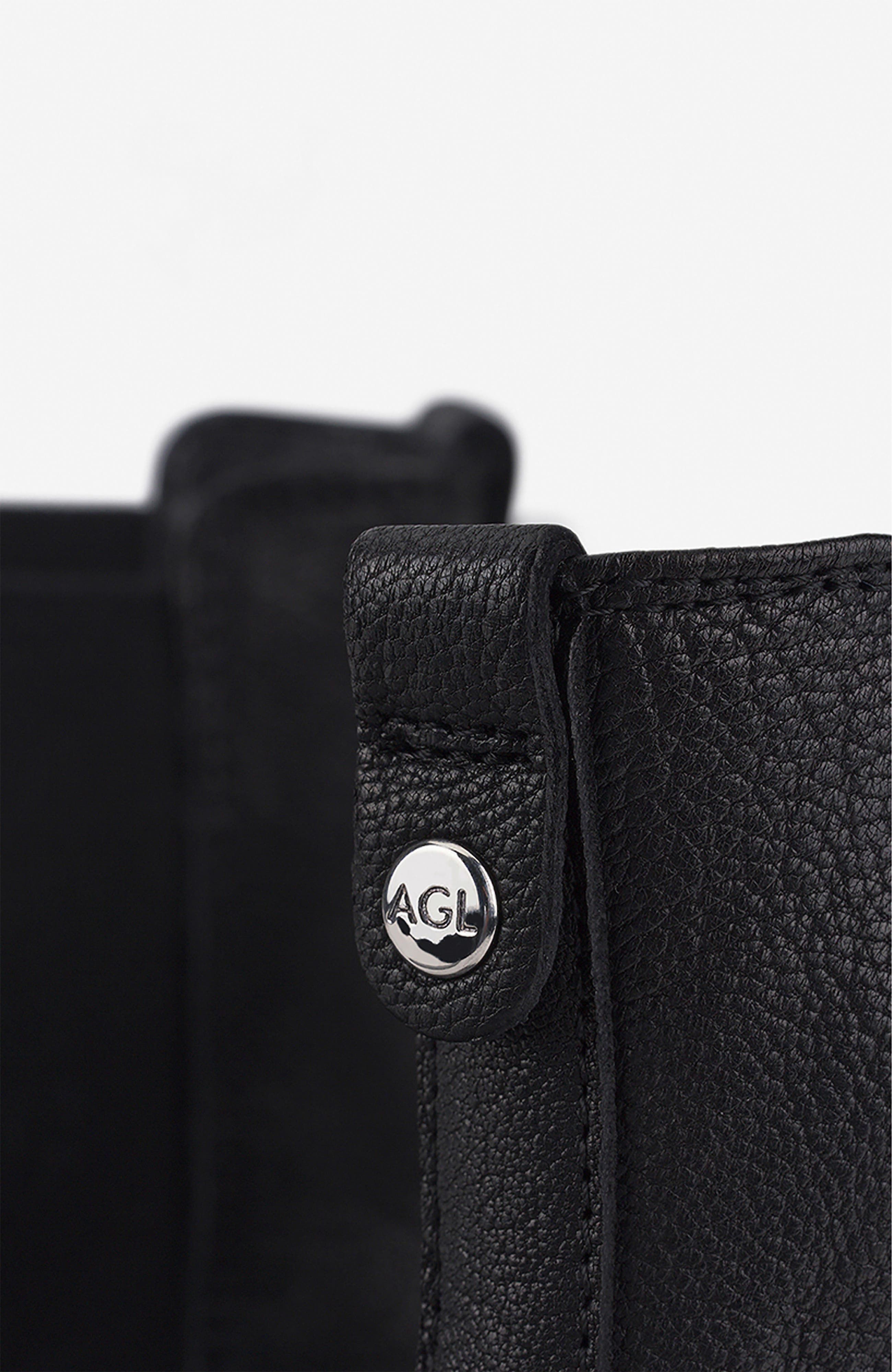 AGL Goldie Beatle In Leather, Alternate, color, Black