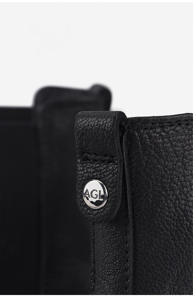 AGL Goldie Beatle In Leather, Alternate, color, Black