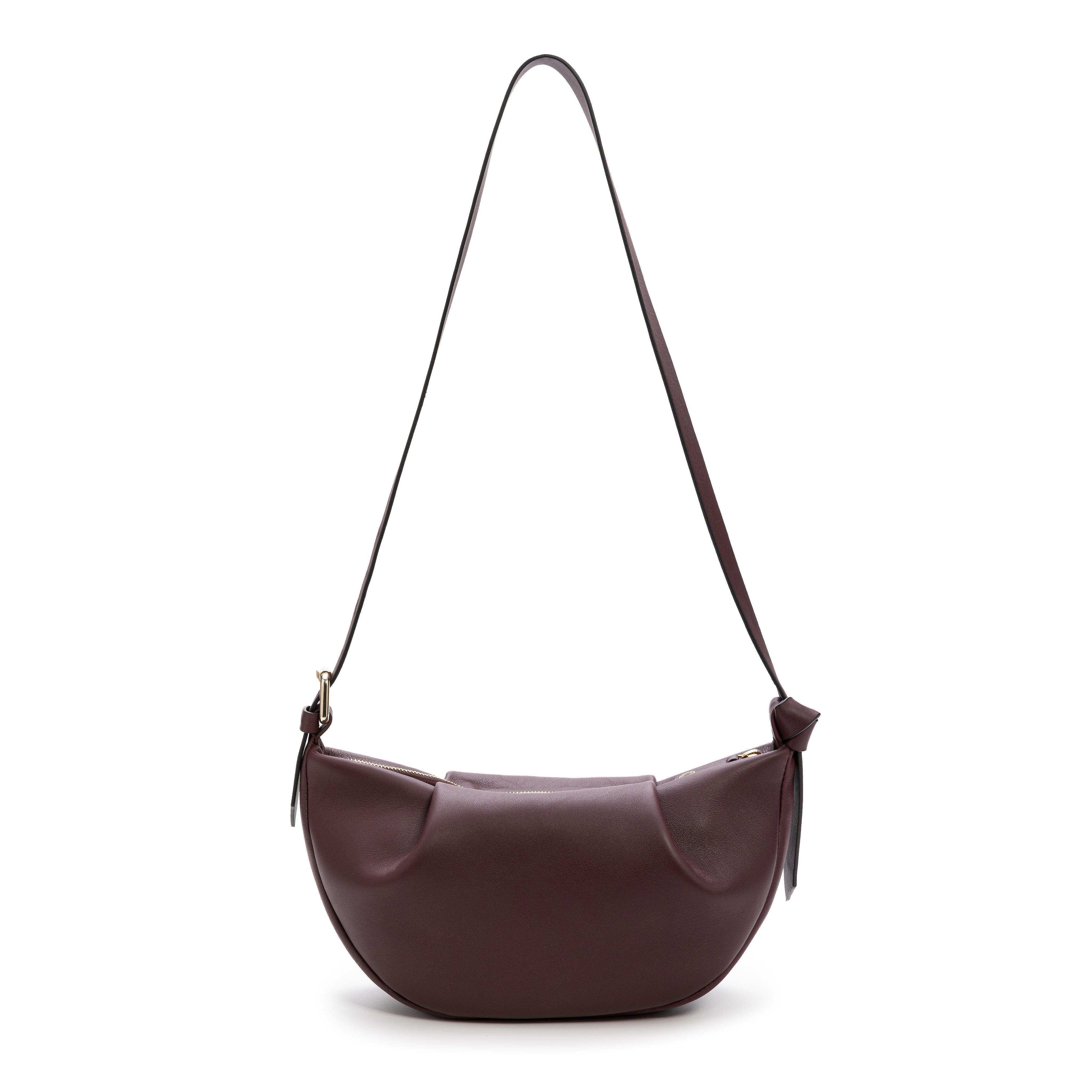 LA PORTEGNA Claudia Adjustable Strap Shoulder And Crossbody, Alternate, color, Burgundy