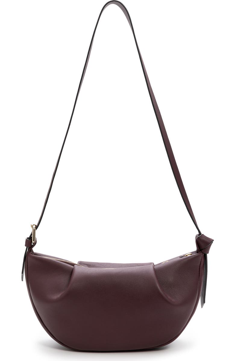 LA PORTEGNA Claudia Adjustable Strap Shoulder And Crossbody, Alternate, color, Burgundy