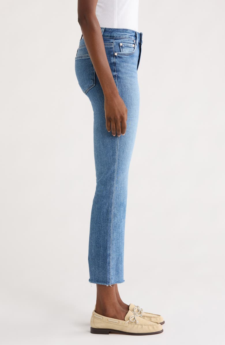 PAIGE Colette Raw Hem High Waist Crop Flare Jeans, Alternate, color, Showtime