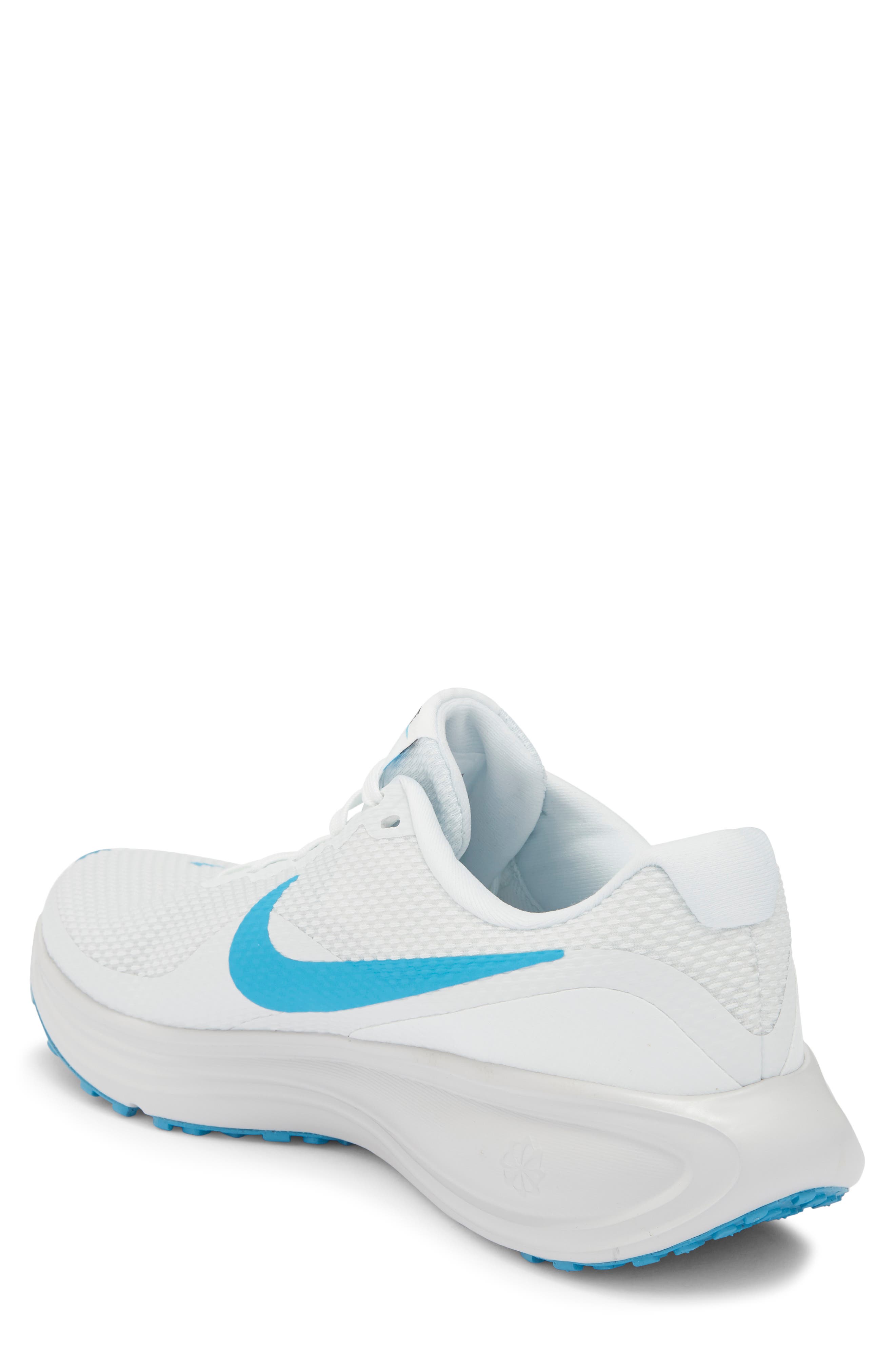 Revolution 8 Running Shoe, Alternate, color, OFF WHITE/ LIGHT CURRENT BLUE