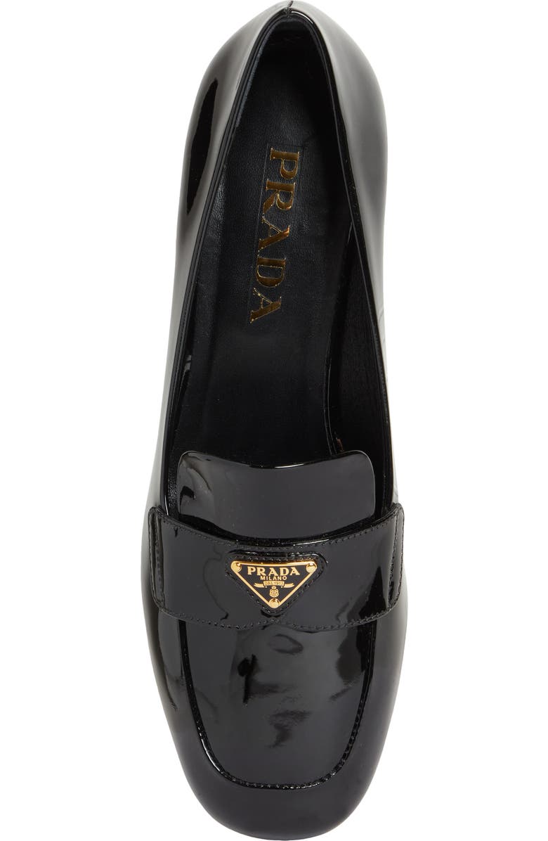 Prada Triangle Logo Loafer Pump, Alternate, color,