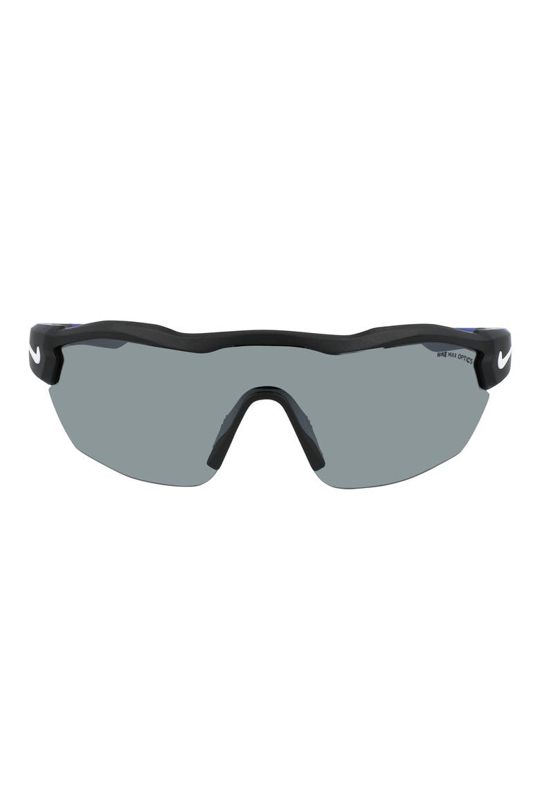 Show X3 Elite 61mm Wraparound Sunglasses, Main, color, BLACK / SILVER