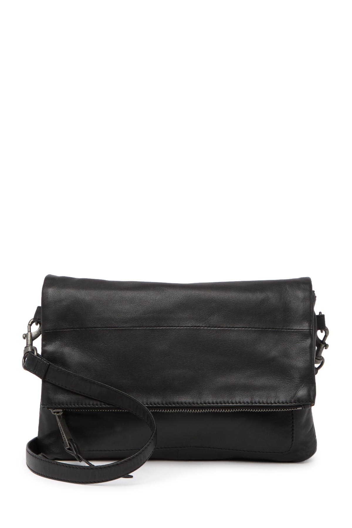 Lucky Brand Caro Leather Flap Crossbody Bag, Alternate, color, 