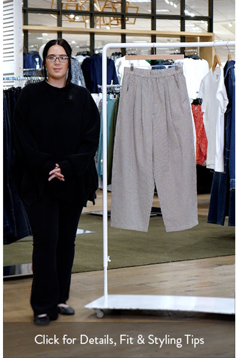 Gingham Tapered Leg Pants video