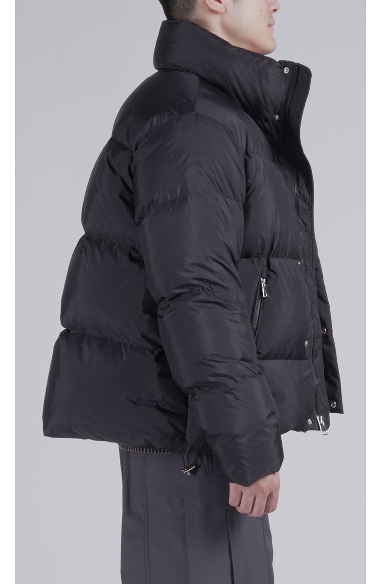 AlphaStyle Leverett Cropped Down puffer, Alternate, color, Black
