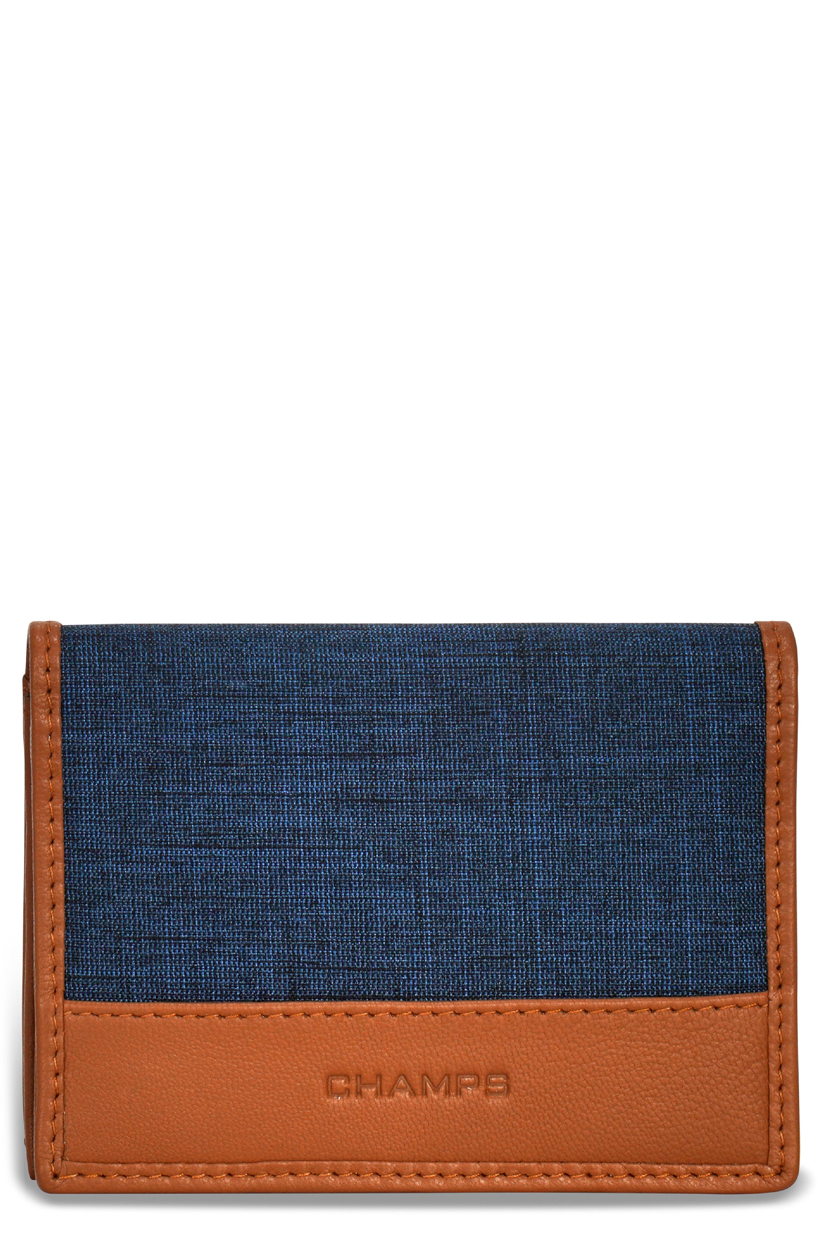 Logo Denim Card Holder