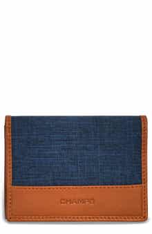 Logo Denim Card Holder
