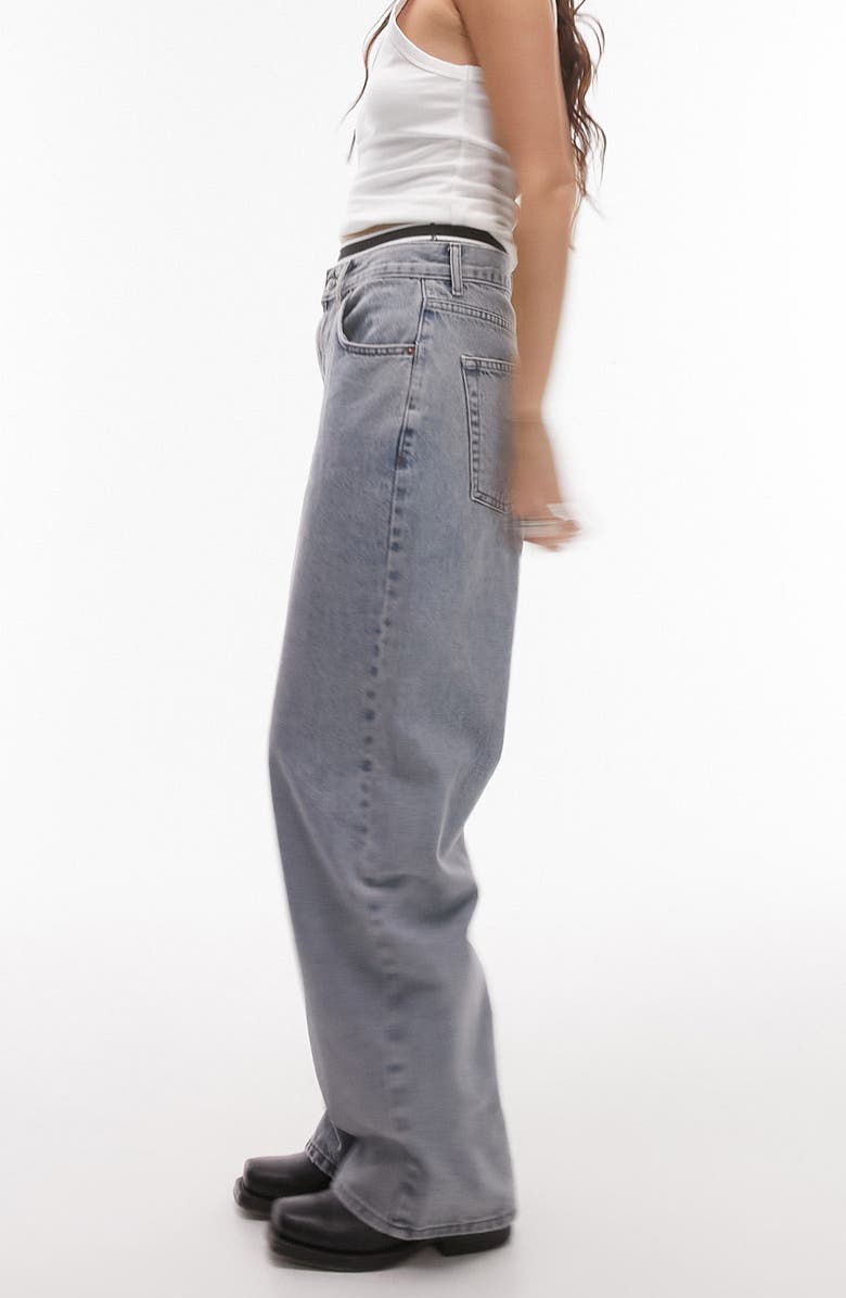 Topshop '90s Relaxed Straight Leg Jeans, Alternate, color, 