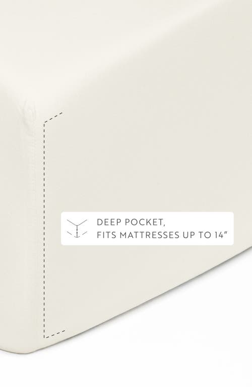 Homespun Solid Cotton Percale Sheet Set In White