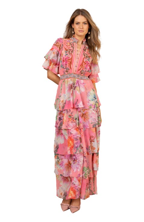 Itzayana Chiffon Maxi Dress