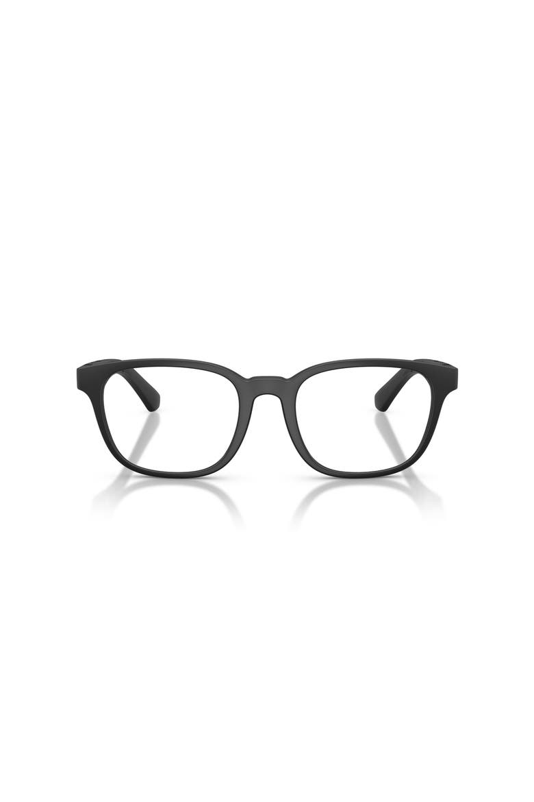 52mm Square optical glasses, Alternate, color, Black