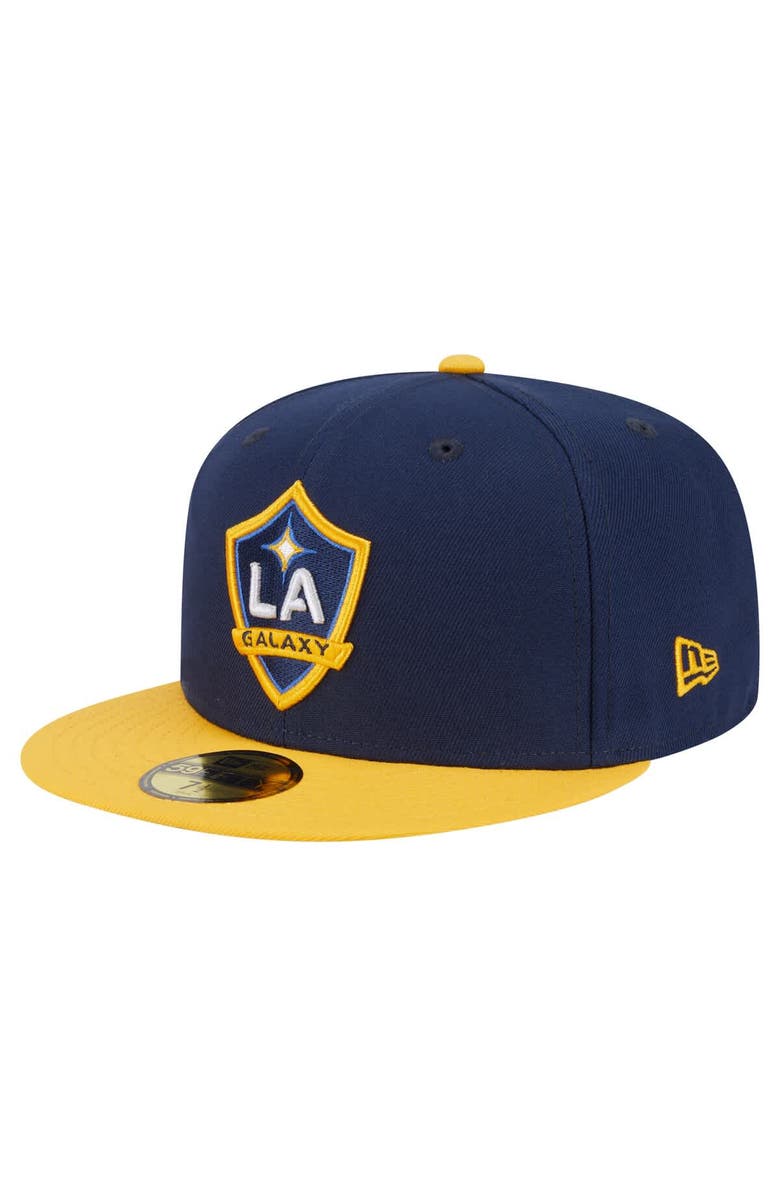 New Era Men's New Era Navy LA Galaxy 2025 Kickoff 59FIFTY Fitted Hat, Main, color,